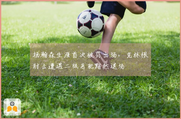 杨瀚森生涯首次被罚出场，克林根肘击遭遇二级恶犯黯然退场